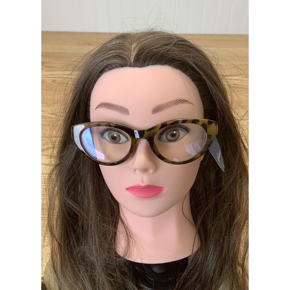 Universal Thread Blue Light Filtering Glasses Brown Animal Print Plastic Frames